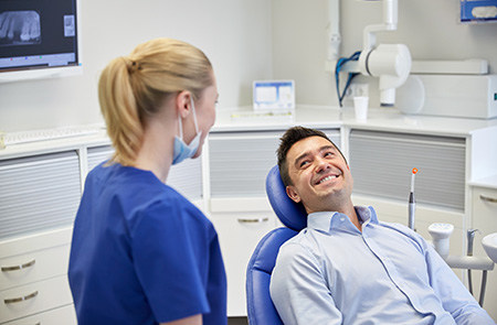 Man at Dental Office